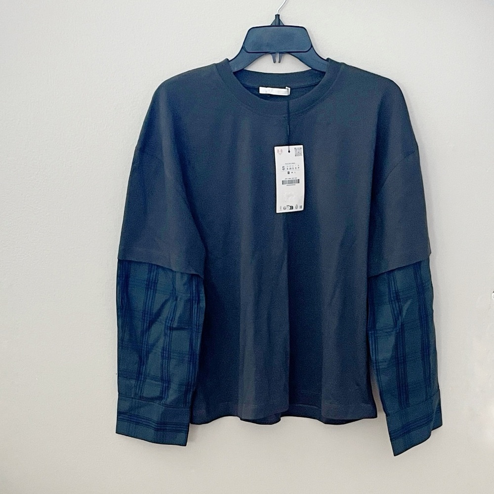 Zara Combination Long Sleeves Top S